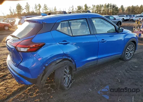 2022 Nissan Kicks Sv z USA, uszkodzony, nr VIN 3N1CP5CV0NL487176